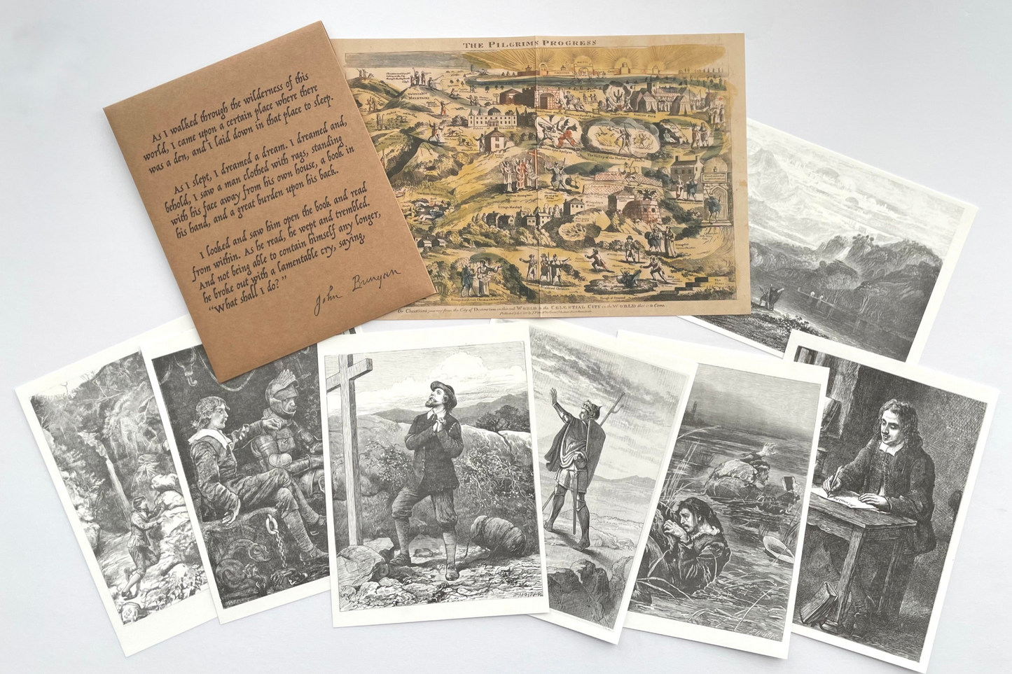 The Pilgrim's Progress: Print & Map Gift Set