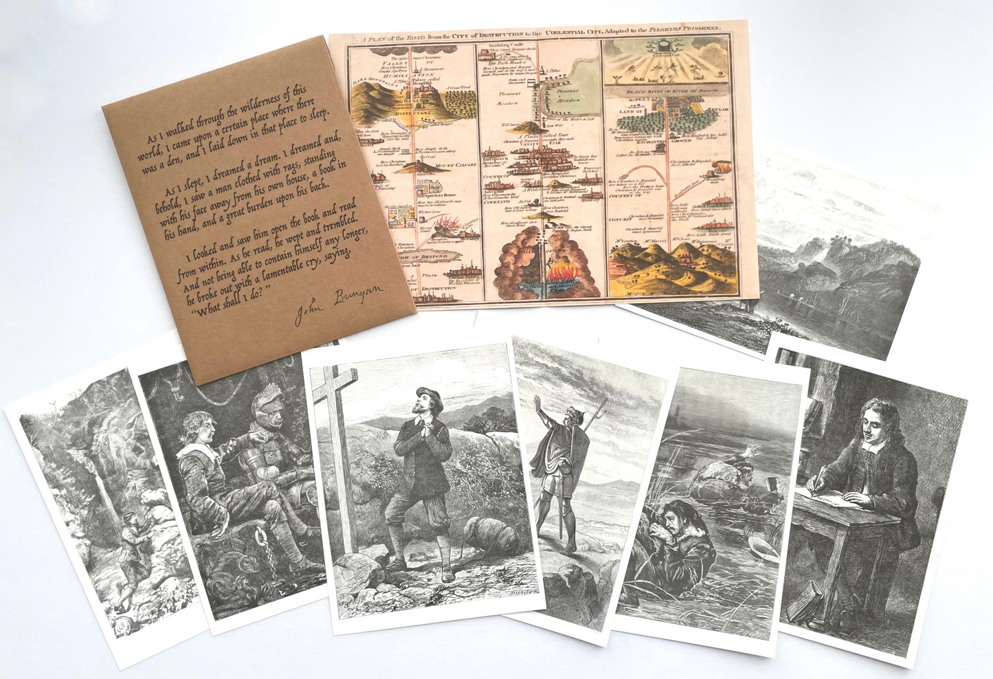 The Pilgrim's Progress: Print & Map Gift Set